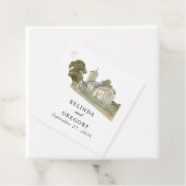 Traditionelle Monogramm-Hochzeit der Wasserfarbenk Geschenkanhänger (Beispiel)