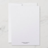 Traditionelle Monogrammhochzeit des Einladung (Rückseite)