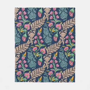 Traditionelle Mughal Allover Designart, Muster, Fl Fleecedecke