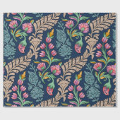 Traditionelle Mughal Allover Designart, Muster, Fl Geschenkpapier (Flach)