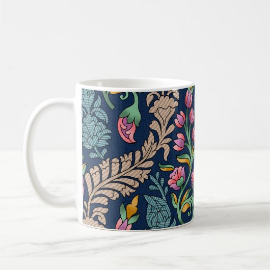 Traditionelle Mughal Allover Designart, Muster, Fl Kaffeetasse (Links)