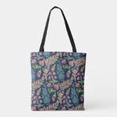 Traditionelle Mughal Allover Designart, Muster, Fl Tasche (Rückseite)