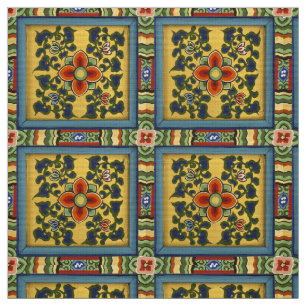 Traditionelle Muster-Mauergewebe Stoff