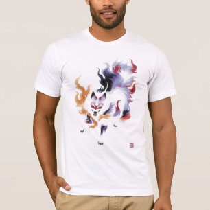 Traditionelle mythische Kitsune T-Shirt