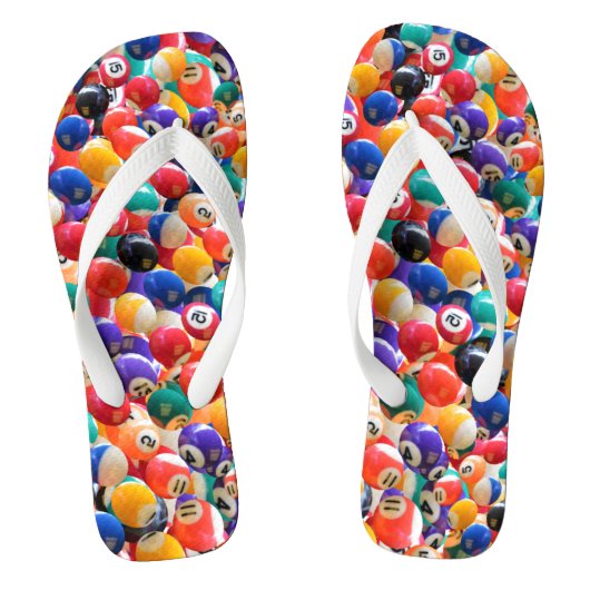 Traditionelle Nachtballfarben, Dinge Badesandalen (Fußbett)