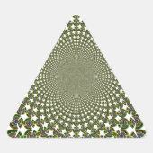 Traditionelle Nahtlose Haie Dreieckiger Aufkleber (Vorderseite)