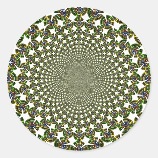 Traditionelle Nahtlose Haie Runder Aufkleber (Vorderseite)