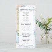 Traditionelle #Nautical South #Florida #Wedding Programm (Stehend Vorderseite)