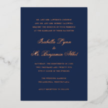 Traditionelle Navy Blau Formelle Elegante Hochzeit