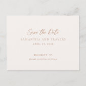 Traditionelle, neutrale Hochzeit der Erde retten d Ankündigungspostkarte (Vorderseite)