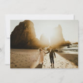 Traditionelle, neutrale Hochzeit der Erde Save The Date (Rückseite)