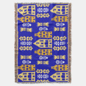 Traditionelle niederländische Folk Art Print Decke (Vorderseite Vertikal)