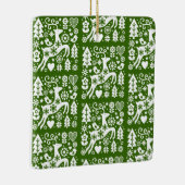 Traditionelle nordische Weihnachtsdekoration Keramikornament (Rechts)