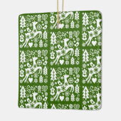 Traditionelle nordische Weihnachtsdekoration Keramikornament (Links)