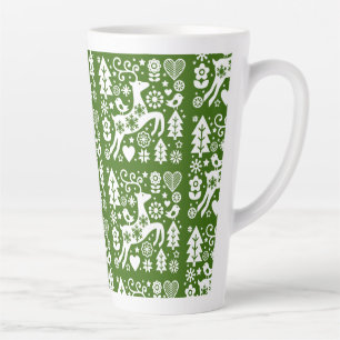 Traditionelle nordische Weihnachtsdekoration Milchtasse