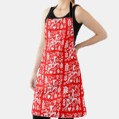 Traditionelle nordische Weihnachtsdekoration Schürze (InSitu)