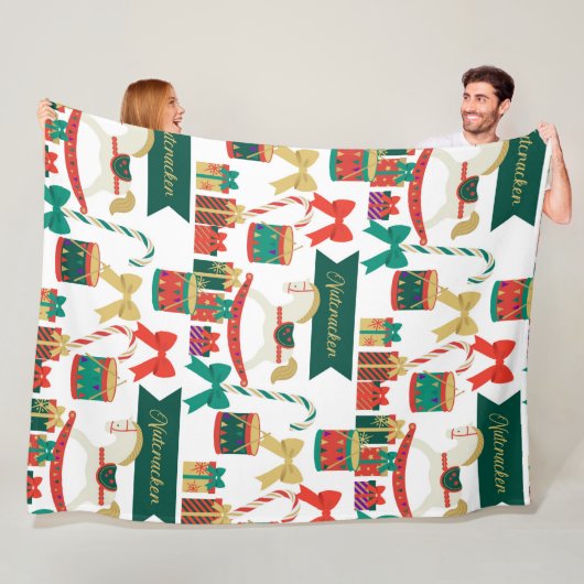 Traditionelle Nutcracker Ballet Weihnachten Fleecedecke (Beispiel)