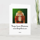 Traditionelle Nutcracker-Grußkarte Feiertagskarte (Rückseite)
