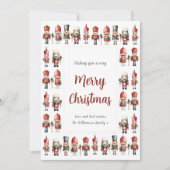 Traditionelle Nutcracker Weihnachtskarte Feiertagskarte (Vorderseite)