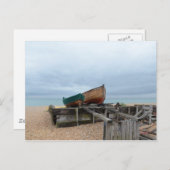 Traditionelle offene Fischerboote Postkarte (Vorne/Hinten)