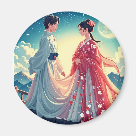 Traditionelle orientalische Kostüme Magnet (Vorne)