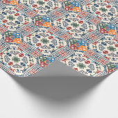 Traditionelle Palästina Stickerei täreez boho Geschenkpapier (Ecke)