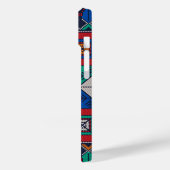 Traditionelle Palästina Stickerei täreez bunt Case-Mate iPhone Hülle (Rückseite / Links)