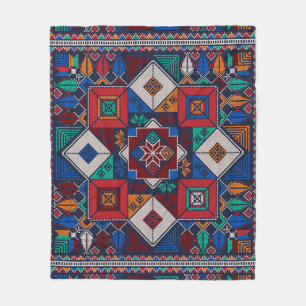 Traditionelle Palästina Stickerei täreez bunt Fleecedecke