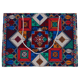 Traditionelle Palästina Stickerei täreez bunt Große Geschenktüte