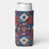 Traditionelle Palästina Stickerei täreez bunt Selters Dosenkühler (Seltzer Rückseite)