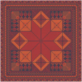 Traditionelle Palästina Stickerei täreez Muster Aufkleber (Vorderseite)