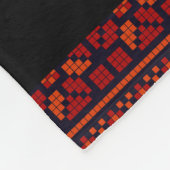 Traditionelle Palästina Stickerei täreez Muster Fleecedecke (Ecke)