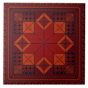 Traditionelle Palästina Stickerei täreez Muster Fliese