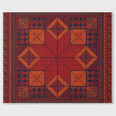 Traditionelle Palästina Stickerei täreez Muster Geschenkpapier (Flach)