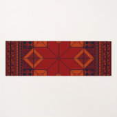 Traditionelle Palästina Stickerei täreez Muster Yogamatte (Vorderseite (Horizontal))