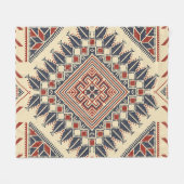 Traditionelle palästinensische Stickerei Fleecedecke (Vorderseite (Horizontal))