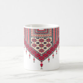 Traditionelle palästinensische Stickerei Kaffeetasse