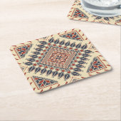 Traditionelle palästinensische Stickerei Rechteckiger Pappuntersetzer (angewinkelt)