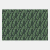 Traditionelle Pastelle & Hunter Green Winter Pine Geschenkpapier Set (Vorderseite 3)