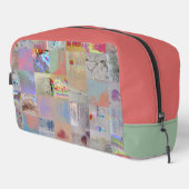 Traditionelle Patchwork Geometrie Kulturbeutel Waschbeutel (Rechte Ecke)