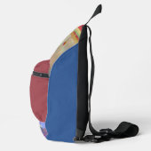 Traditionelle Patchwork-Geometrie-Mustertasche Crossbody Bag (Rechts)