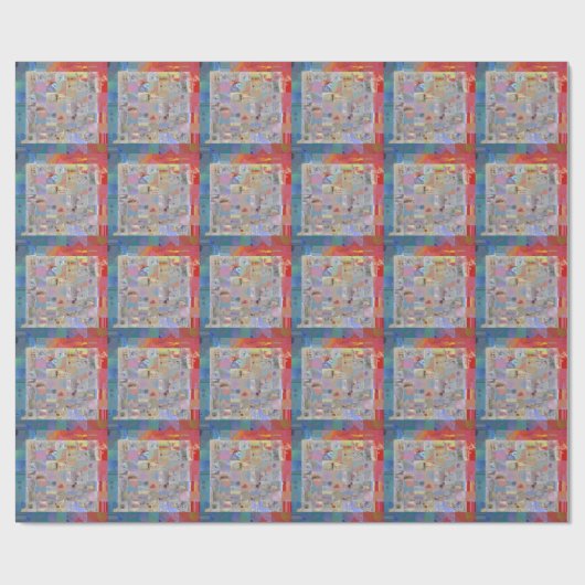 Traditionelle Patchwork Geometrische Geschenkverpa Geschenkpapier (Flach)