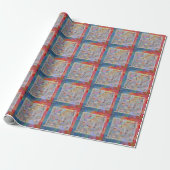 Traditionelle Patchwork Geometrische Geschenkverpa Geschenkpapier (Ungerollt)