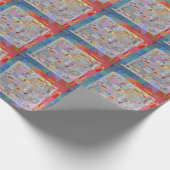 Traditionelle Patchwork Geometrische Geschenkverpa Geschenkpapier (Ecke)