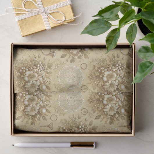 Traditionelle Perlen und Hochzeiten Seidenpapier (Geschenk)