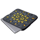 Traditionelle persische Geometrie Laptopschutzhülle (Vorne Knopf)