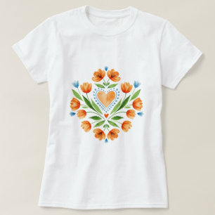 Traditionelle polnische Volkskunst T-Shirt