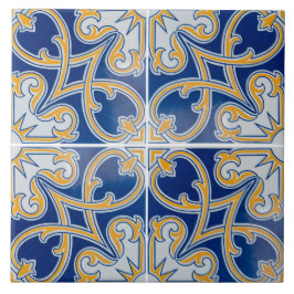 Traditionelle portugiesische glasierte fliese