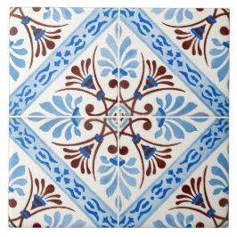 Traditionelle portugiesische glasierte fliese