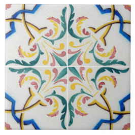 Traditionelle portugiesische glasierte fliese